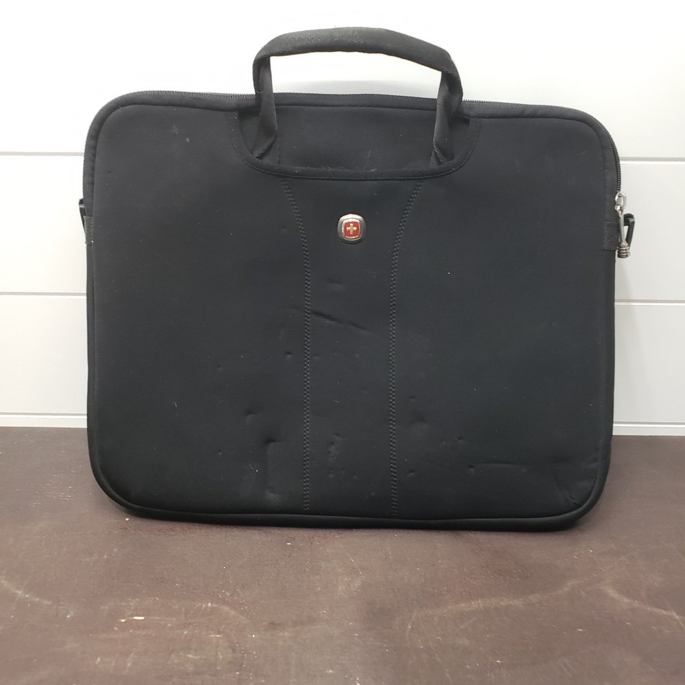 Wenger Laptop Sleeve Case Unisex 14 inch Black Neoprene Padded Minimalist Travel
